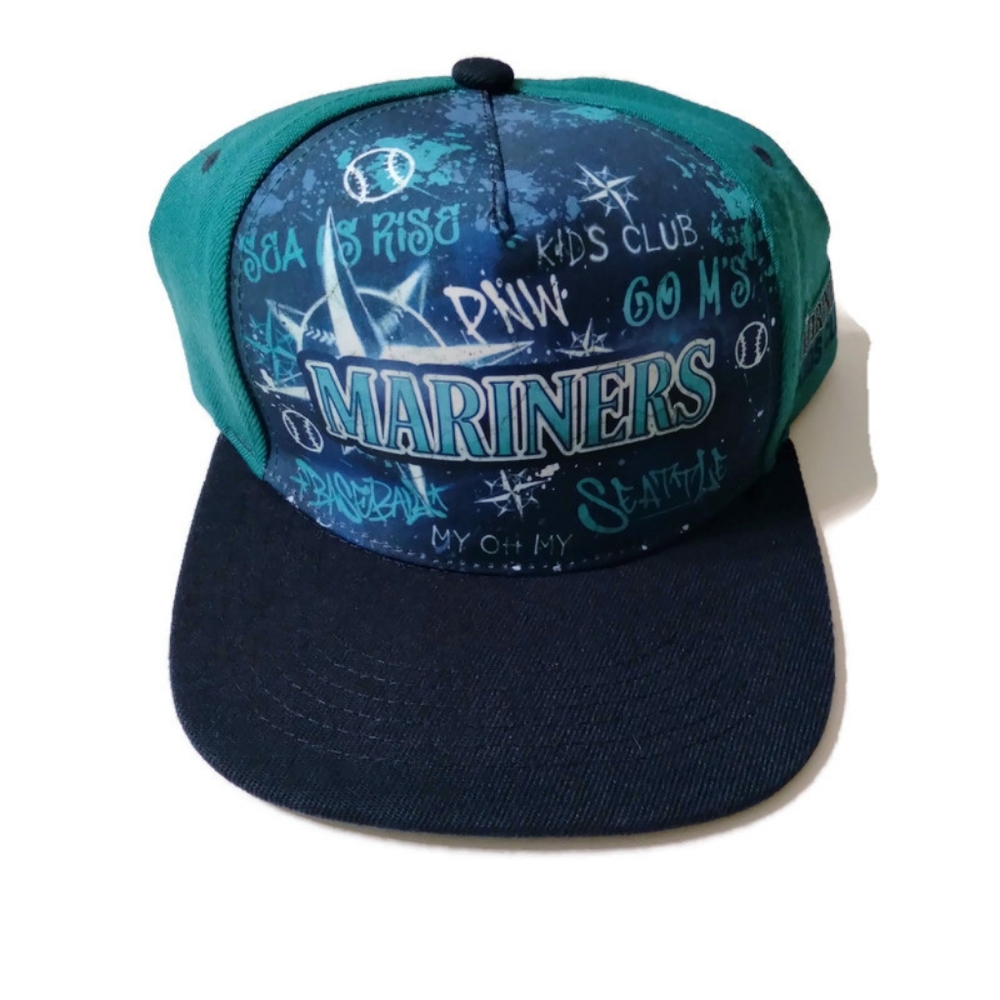 MLB Seattle Mariners Graffiti Kids Club Snapback Adjustable Cap